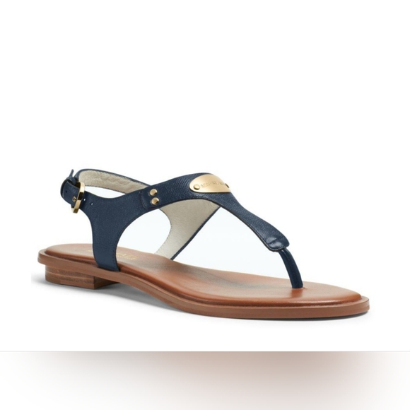 Michael Kors Sandals Women’s Size 8 – Navy Blue- Discontinued Classic- Rare Find - Picture 2 of 3
